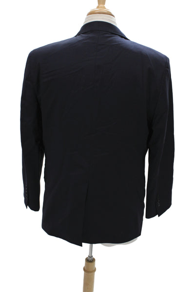 Brooks Brothers Mens Blazer Blue 88% Wool Button Size 44