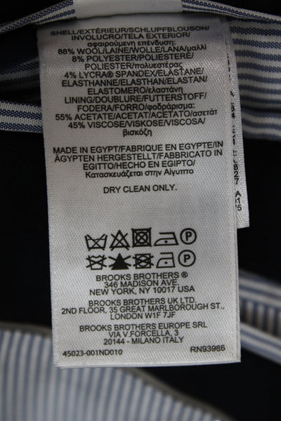 Brooks Brothers Mens Blazer Blue 88% Wool Button Size 44