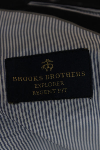 Brooks Brothers Mens Blazer Blue 88% Wool Button Size 44