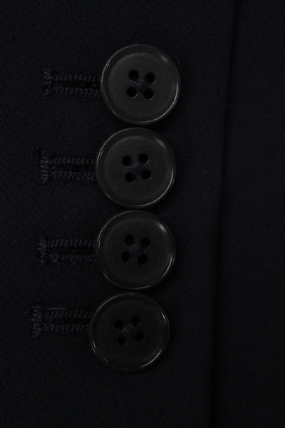 Charles Tyrwhitt Mens Blue Solid 98% Wool Blazer Button Size 42