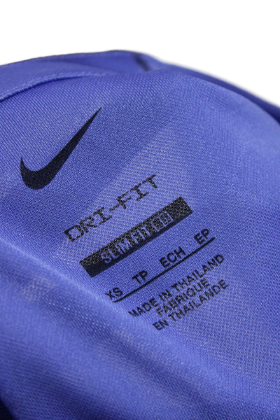 Nike Women Jersey Tank Blue V-Neck Sleeveless Floral Size XS