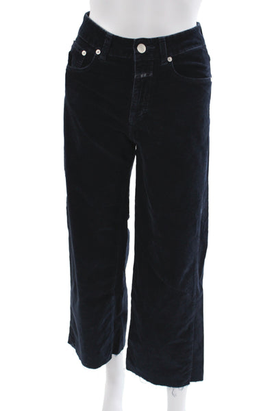 Closed Womens Cropped Black Cotton Pants Size 25