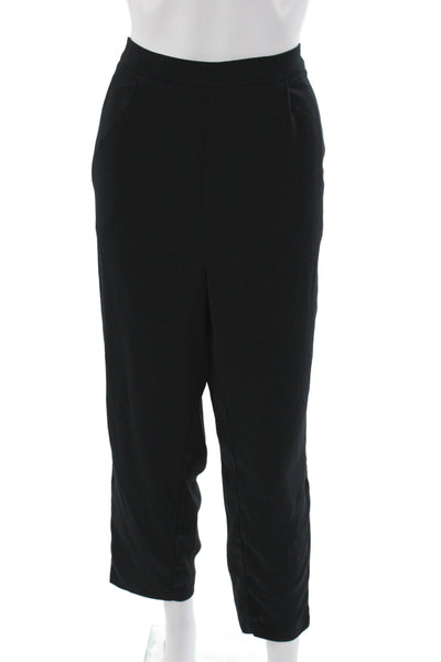 Habitual Womens Ankle Pants Black Polyester Casual Size L