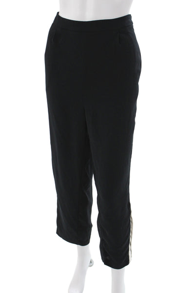 Habitual Womens Ankle Pants Black Polyester Casual Size L