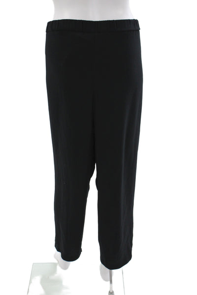 Habitual Womens Ankle Pants Black Polyester Casual Size L
