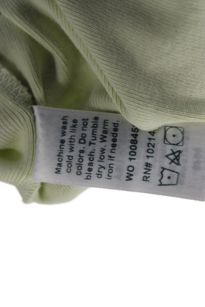 Michael Stars Women Green T-Shirt Short Sleeve Cotton Size One Size