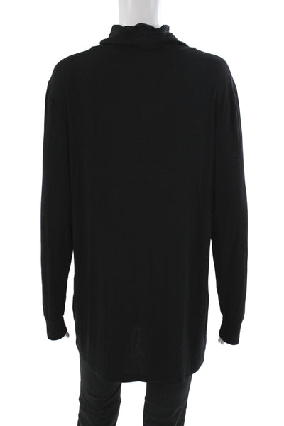 Universal Standard Womens Black Turtleneck Tunic T-Shirt Long Sleeve Size L
