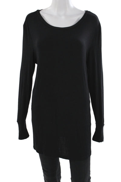 Universal Standard Women Basic Scoop Neck Modal T-Shirt Black Size L
