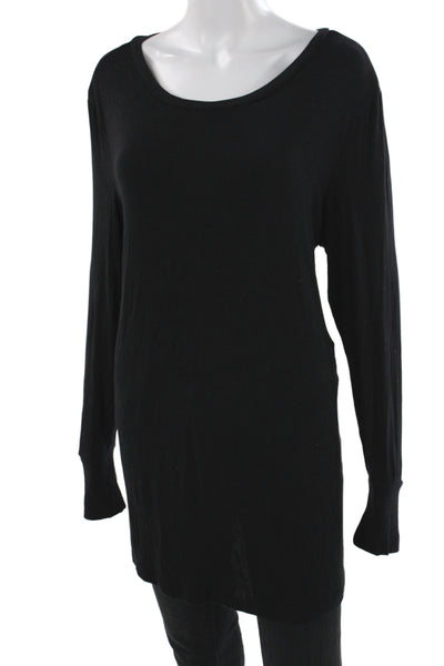 Universal Standard Women Basic Scoop Neck Modal T-Shirt Black Size L