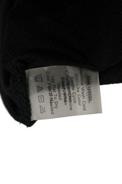 Universal Standard Women Basic Scoop Neck Modal T-Shirt Black Size L