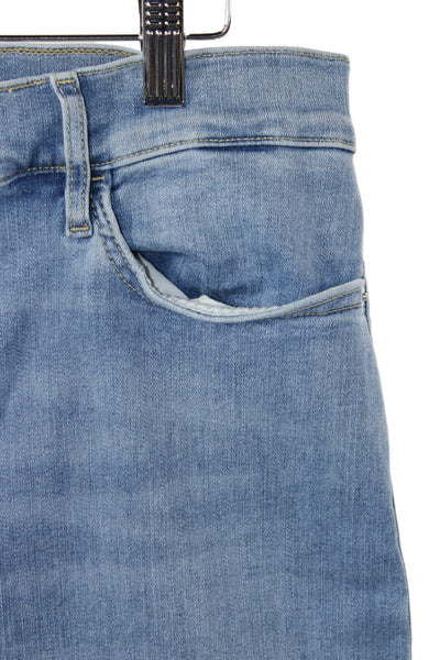 Frame Women High Waist Wide Leg Jeans Blue Button Size 33