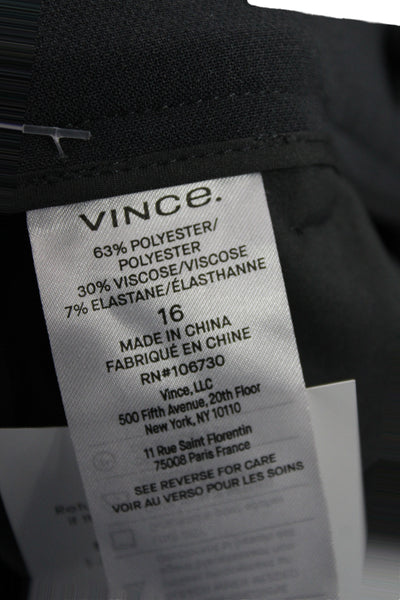 Vince Women Black Dress Pants Zip 31in Inseam Size 16