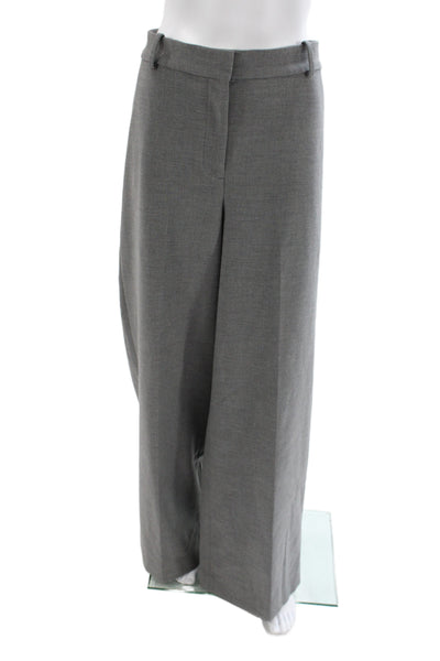 J Crew Womens Dress Pants Gray Button Closure 31 Inseam Size 16