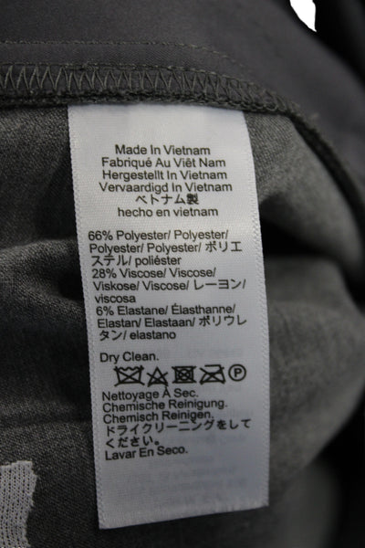 J Crew Womens Dress Pants Gray Button Closure 31 Inseam Size 16
