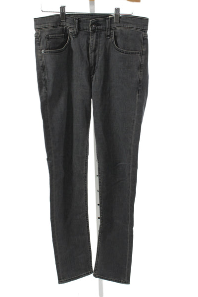 Rag & Bone Mens Straight Jeans Gray Mid Rise 30 Inseam Size 29