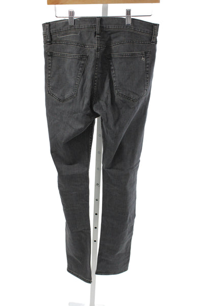 Rag & Bone Mens Straight Jeans Gray Mid Rise 30 Inseam Size 29