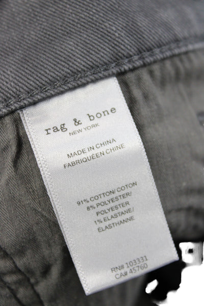 Rag & Bone Mens Straight Gray Jeans Mid Rise Size 29