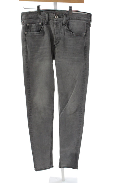 Rag & Bone Mens Skinny Gray Mid-Rise Cotton Jeans Size 30