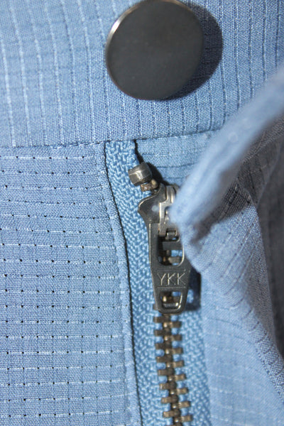 Lululemon Mens Athletic Check Blue Shorts Synthetic Zip Size M