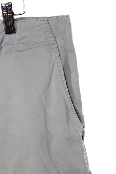 Billy Reid Mens Chino Shorts Gray Cotton Size 34