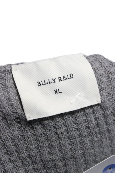 Billy Reid Mens Pullover Crewneck Gray 85% Cotton Long Sleeve Fall Size XL
