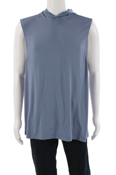 Lululemon Mens Sleeveless Pullover Tank Blue Polyester Athleisure Size L