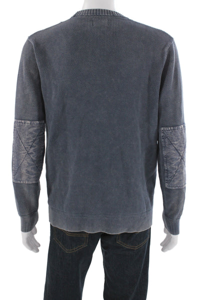 Taylor Stitch Mens Gray Cotton Crew Neck Pullover Sweater Long Sleeve Size 42