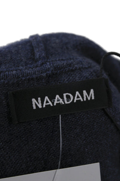 Naadam Mens Pullover Cashmere Hooded Sweater Blue Size XL