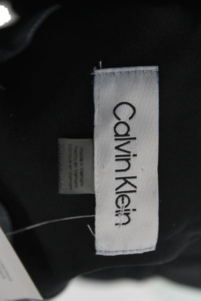 Calvin Klein Women Basic Jacket Black Button Cotton Long Sleeve Plus Size 20