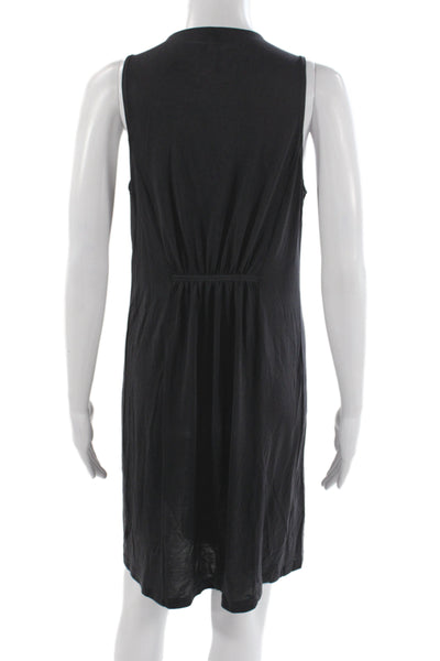 Maeve Anthropologie Women Tank Dress Black Cowl Neck Modal Sleeveless Size XS
