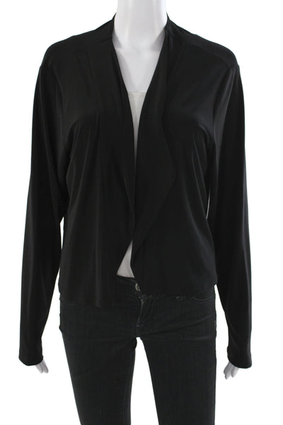 Sympli Womens Kimono Jacket Black Long Sleeve Plus Size 18