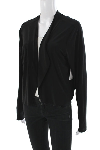 Sympli Womens Kimono Jacket Black Long Sleeve Plus Size 18