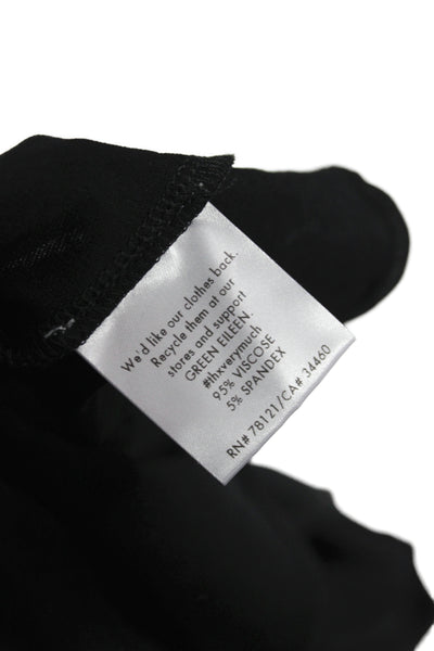 Eileen Fisher Women Tunic Tank Sleeveless Scoop Neck Black Viscose Size 1X
