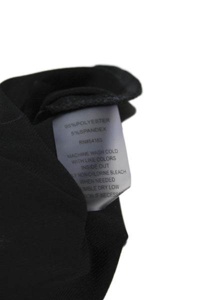 Calvin Klein Womens Maxi Striped Black Scoop Neck Sleeveless Dress Size 0X