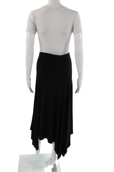 Sympli Womens Flare Skirt Black Long Size 16