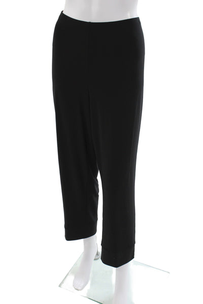 Sympli Womens Black Cropped Pants Plus Size 18