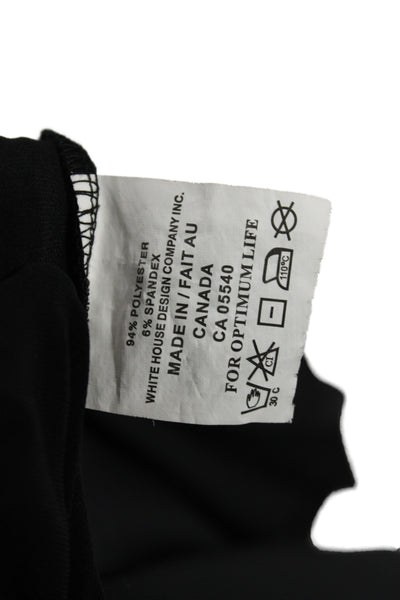 Sympli Womens Black Cropped Pants Plus Size 18