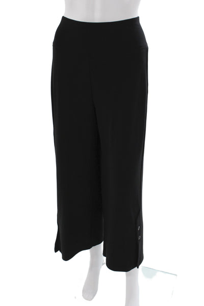 Sympli Womens Cropped Black Pants Size 18