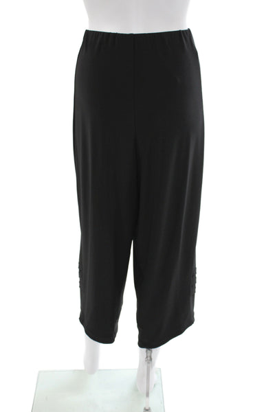 Sympli Womens Capri Pants Black Pull On Casual Size L