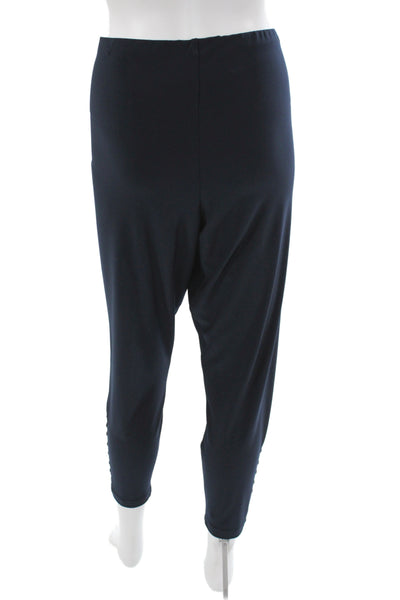 Sympli Women Ankle Pants Black Solid Casual Size 14