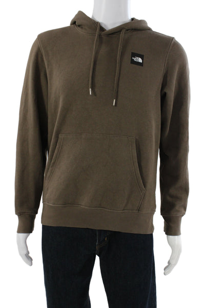 The North Face Mens Brown Pullover Hoodie Sweater Outdoor Drawstring Size S
