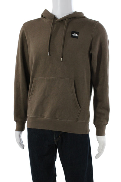 The North Face Mens Brown Pullover Hoodie Sweater Outdoor Drawstring Size S