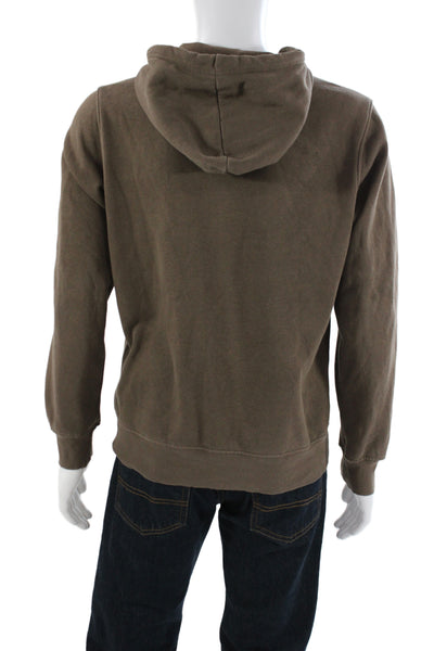 The North Face Mens Brown Pullover Hoodie Sweater Outdoor Drawstring Size S