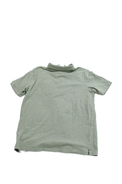 Johnnie-o Childrens Boys Short Sleeves Polo Shirt Green Cotton Size 12