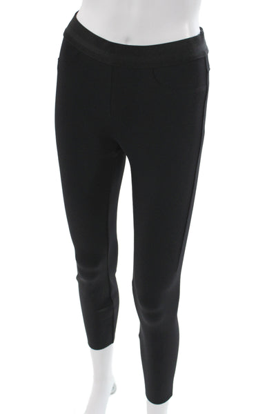 J Brand Womens Cropped Leggings Black 87% Nylon Size XS