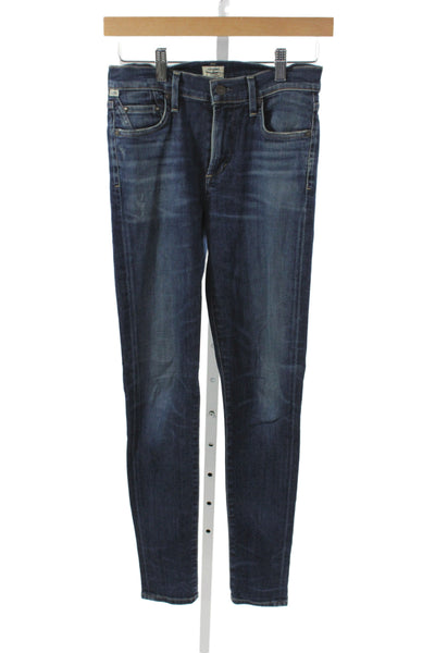 Citizens of Humanity Womens Skinny High Rise Jeans Blue Cotton Size 26
