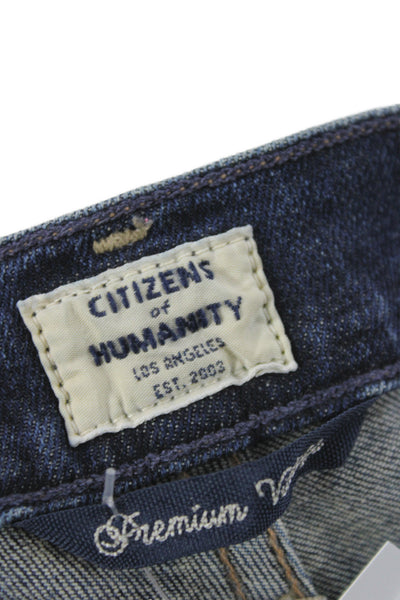Citizens of Humanity Womens Skinny High Rise Jeans Blue Cotton Size 26
