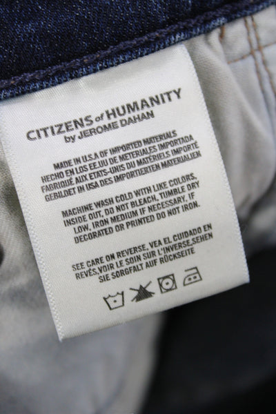 Citizens of Humanity Womens Skinny High Rise Jeans Blue Cotton Size 26