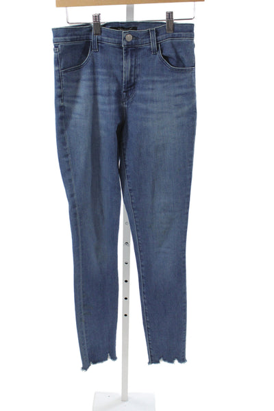 J Brand Womens Skinny Jeans Blue Cotton High Rise Size 27