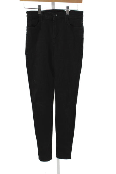 J Brand Womens High Rise Skinny Black Jeans Size 27